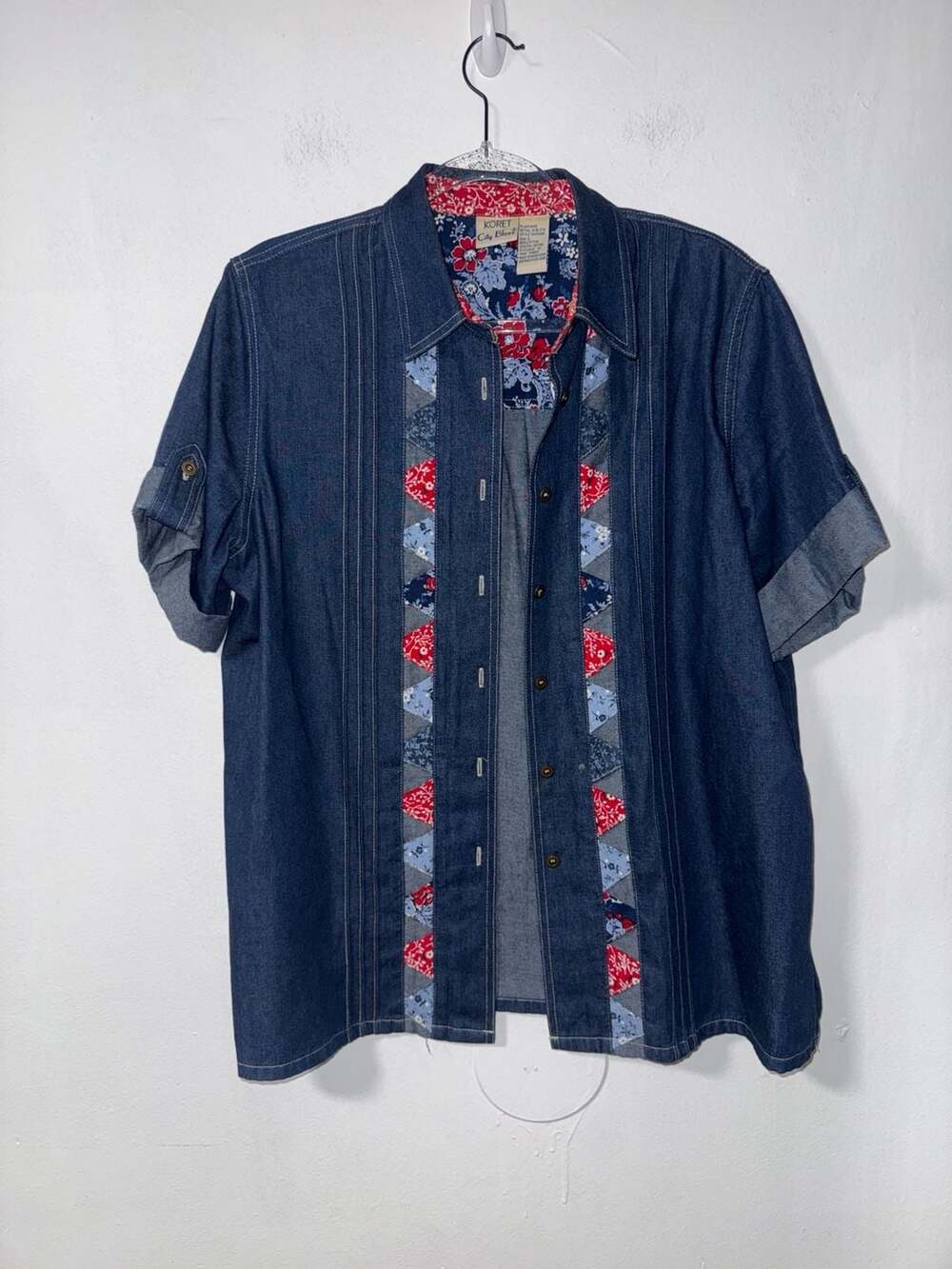 Vintage Koret City Blues Denim Shirt Size L